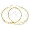 Oro Laminado Extra Large Hoop, Gold Filled Style Polished, Golden Finish, 02.213.0159.70