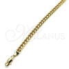Oro Laminado Basic Bracelet, Gold Filled Style Miami Cuban Design, Polished, Golden Finish, 04.63.1400.07 (160 Gauge, 06 MM Thickness, 8 Inches Length)