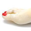 Oro Laminado Toe Ring, Gold Filled Style Infinite Design, Polished, Golden Finish, 01.376.0006 (One size fits all)
