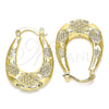 Oro Laminado Small Hoop, Gold Filled Style Polished, Golden Finish, 02.163.0117.20