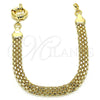 Oro Laminado Basic Bracelet, Gold Filled Style Polished, Golden Finish, 03.319.0010.08 (07 MM Thickness, 8 Inches Length)