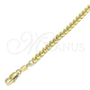 Oro Laminado Fancy Bracelet, Gold Filled Style Polished, Golden Finish, 03.93.0015.08 (04 MM Thickness, 8 Inches Length)
