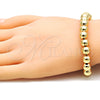 Oro Laminado Fancy Bracelet, Gold Filled Style Polished, Golden Finish, 03.93.0016.08 (08 MM Thickness, 8 Inches Length)