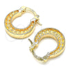 Oro Laminado Small Hoop, Gold Filled Style Polished, Golden Finish, 02.233.0038.15