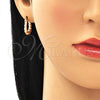 Oro Laminado Small Hoop, Gold Filled Style Polished, Golden Finish, 02.233.0039.15