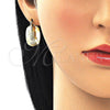Oro Laminado Small Hoop, Gold Filled Style Diamond Cutting Finish, Golden Finish, 02.170.0356.20