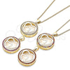 Oro Laminado Pendant Necklace, Gold Filled Style Heart Design, with Ruby Micro Pave, Polished, Golden Finish, 04.156.0334.1.20 (02 MM Thickness, 20 Inches Length)