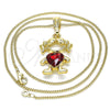 Oro Laminado Pendant Necklace, Gold Filled Style Polished, Golden Finish, 04.380.0007.20 (20 Inches Length)