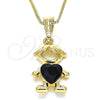 Oro Laminado Pendant Necklace, Gold Filled Style Polished, Golden Finish, 04.380.0008.20 (20 Inches Length)