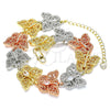 Oro Laminado Fancy Bracelet, Gold Filled Style Polished, Golden Finish, 03.380.0006.08 (8 Inches Length)