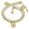 Oro Laminado Charm Bracelet, Gold Filled Style Polished, Golden Finish, 03.63.2183.08 (8 Inches Length)