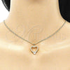 Oro Laminado Earring and Pendant Adult Set, Gold Filled Style Polished, Golden Finish, 10.94.0003.1