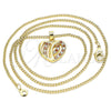 Oro Laminado Pendant Necklace, Gold Filled Style Polished, Golden Finish, 04.94.0038.1.20 (20 Inches Length)