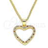 Oro Laminado Pendant Necklace, Gold Filled Style Polished, Golden Finish, 04.94.0039.1.20 (20 Inches Length)