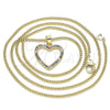 Oro Laminado Pendant Necklace, Gold Filled Style Polished, Golden Finish, 04.94.0039.2.20 (20 Inches Length)