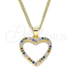 Oro Laminado Pendant Necklace, Gold Filled Style Polished, Golden Finish, 04.94.0039.2.20 (20 Inches Length)