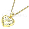 Oro Laminado Pendant Necklace, Gold Filled Style Polished, Golden Finish, 04.156.0353.20 (20 Inches Length)