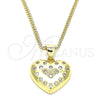 Oro Laminado Pendant Necklace, Gold Filled Style Polished, Golden Finish, 04.156.0353.20 (20 Inches Length)