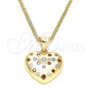 Oro Laminado Pendant Necklace, Gold Filled Style Polished, Golden Finish, 04.156.0353.1.20 (20 Inches Length)