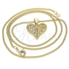 Oro Laminado Pendant Necklace, Gold Filled Style Polished, Golden Finish, 04.156.0355.20 (20 Inches Length)