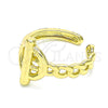 Oro Laminado Elegant Ring, Gold Filled Style Paperclip Design, Polished, Golden Finish, 01.341.0017 (One size fits all)