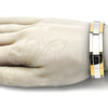 Stainless Steel Solid Bracelet, Polished, Two Tone, 03.114.0371.09