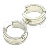 Stainless Steel Huggie Hoop, Polished, Steel Finish, 02.230.0053.20