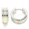 Stainless Steel Huggie Hoop, Polished, Steel Finish, 02.230.0053.20