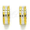 Stainless Steel Huggie Hoop, Polished, Two Tone, 02.230.0031.1.20