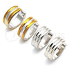 Stainless Steel Huggie Hoop, Polished, Two Tone, 02.230.0031.1.20
