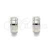 Stainless Steel Huggie Hoop, Polished, Steel Finish, 02.255.0011.10