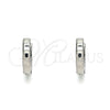 Stainless Steel Huggie Hoop, Polished, Steel Finish, 02.255.0012.10