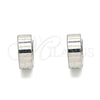 Stainless Steel Huggie Hoop, Polished, Steel Finish, 02.255.0013.10
