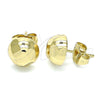 Oro Laminado Stud Earring, Gold Filled Style Polished, Golden Finish, 02.100.0118