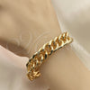 Oro Laminado Basic Bracelet, Gold Filled Style Polished, Golden Finish, 03.331.0150.09 (14 MM Thickness, 9 Inches Length)