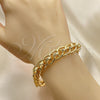 Oro Laminado Basic Bracelet, Gold Filled Style Polished, Golden Finish, 03.331.0153.09 (11 MM Thickness, 9 Inches Length)