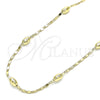 Oro Laminado Basic Necklace, Gold Filled Style Polished, Golden Finish, 04.213.0227.18 (02 MM Thickness, 18 Inches Length)
