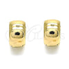 Oro Laminado Huggie Hoop, Gold Filled Style Polished, Golden Finish, 02.156.0563.15