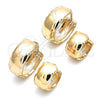 Oro Laminado Huggie Hoop, Gold Filled Style Polished, Golden Finish, 02.156.0563.20