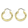 Oro Laminado Small Hoop, Gold Filled Style Polished, Golden Finish, 02.170.0262.25
