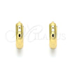 Oro Laminado Huggie Hoop, Gold Filled Style Polished, Golden Finish, 02.210.0520.12