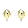 Oro Laminado Huggie Hoop, Gold Filled Style Polished, Golden Finish, 02.213.0271.12