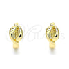 Oro Laminado Huggie Hoop, Gold Filled Style Polished, Golden Finish, 02.213.0273.12