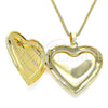 Oro Laminado Pendant Necklace, Gold Filled Style Heart Design, Polished, Golden Finish, 04.117.0033.20 (02 MM Thickness, 20 Inches Length)