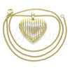 Oro Laminado Pendant Necklace, Gold Filled Style Polished, Golden Finish, 04.117.0036.20 (02 MM Thickness, 20 Inches Length)
