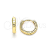 Oro Laminado Huggie Hoop, Gold Filled Style Polished, Golden Finish, 02.195.0133.12