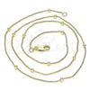 Oro Laminado Basic Necklace, Gold Filled Style Box Design, Polished, Golden Finish, 04.213.0245.18 (01 MM Thickness, 18 Inches Length)