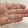 Oro Laminado Basic Necklace, Gold Filled Style Polished, Golden Finish, 04.213.0228.18 (02 MM Thickness, 18 Inches Length)