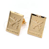 Oro Laminado Stud Earring, Gold Filled Style Polished, Golden Finish, 02.58.0028