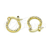Oro Laminado Small Hoop, Gold Filled Style Diamond Cutting Finish, Golden Finish, 02.96.0084.12